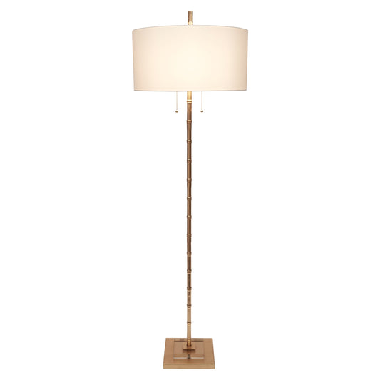 Gold Leaf Sheffler Bamboo Floor Lamp
