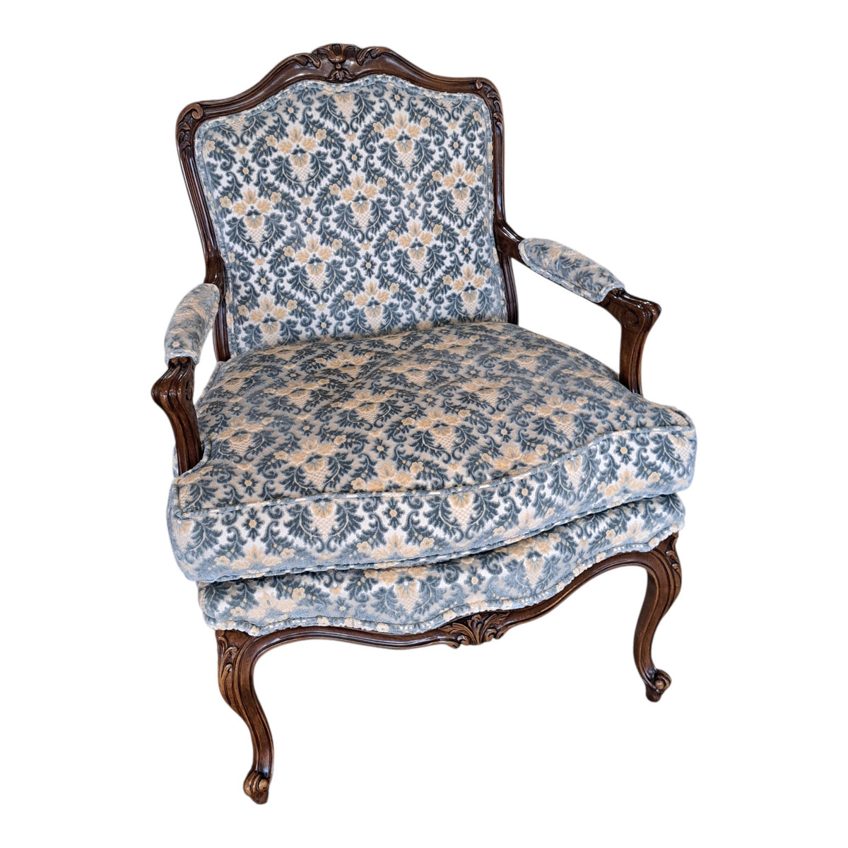 Antique Blue Arm Chair