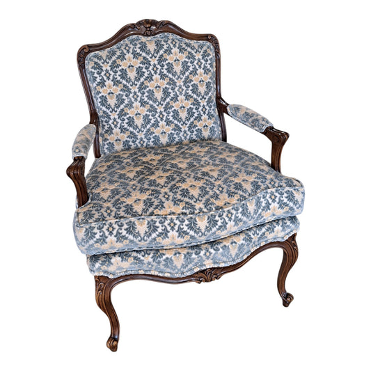 Antique Blue Arm Chair