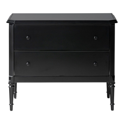 Lendon Black Iron Nightstand