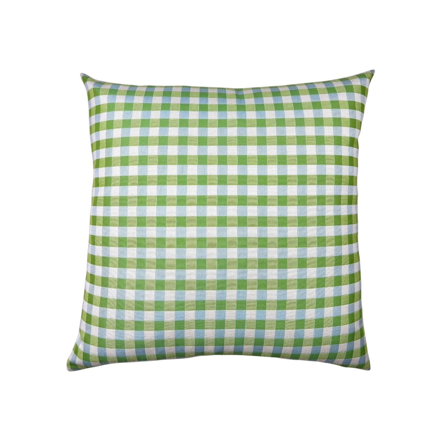 Green Gingham Indoor/Outdoor Pillow - 22"