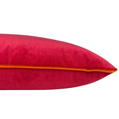 Scarlet Pink Velvet Pillow - 24"