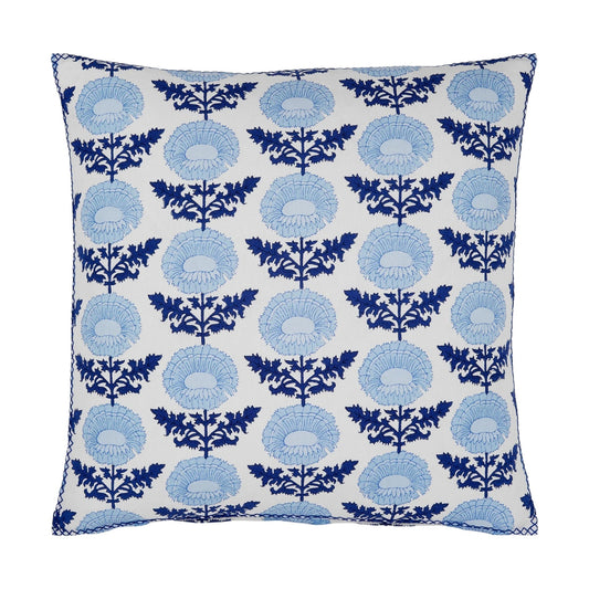 Kaavia Indigo Decorative Pillow - 22"