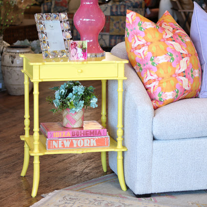 Lemon Yellow Side Table