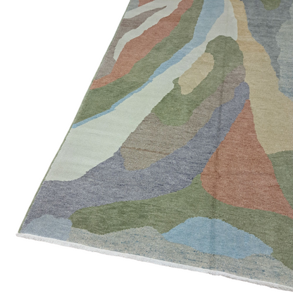 9' x 12' Oushak Abstract Rug
