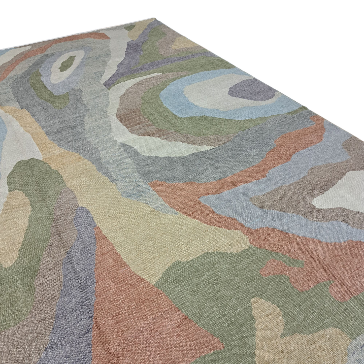9' x 12' Oushak Abstract Rug