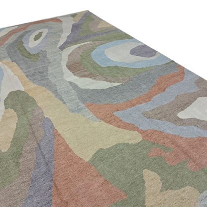9' x 12' Oushak Abstract Rug