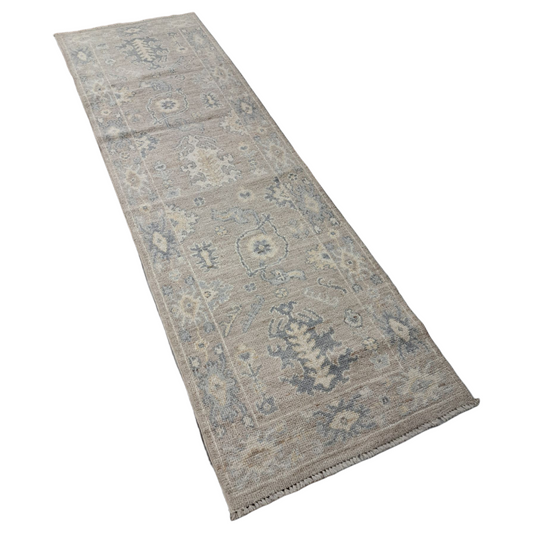 2’7" x 8’ Pink & Blue Moroccan Rug
