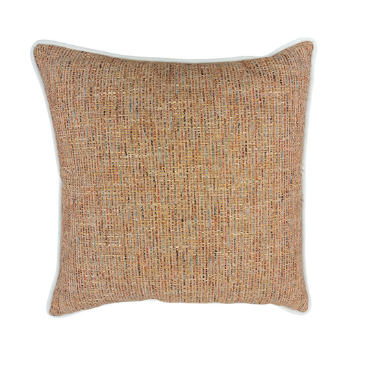24" Orange Pillow w/ White Cord