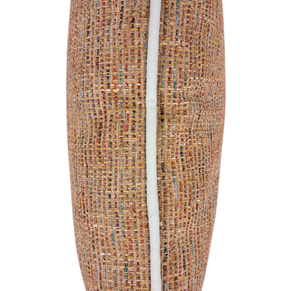24" Orange Pillow w/ White Cord