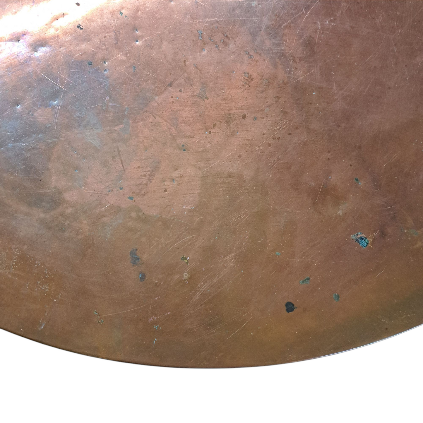 Round Copper Top Table