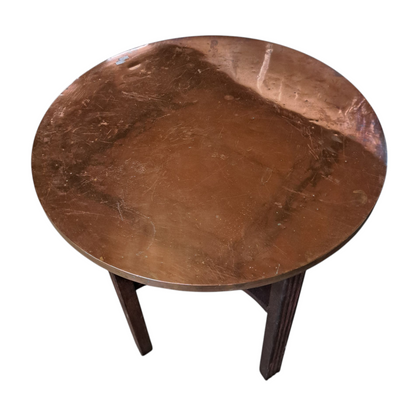 Round Copper Top Table