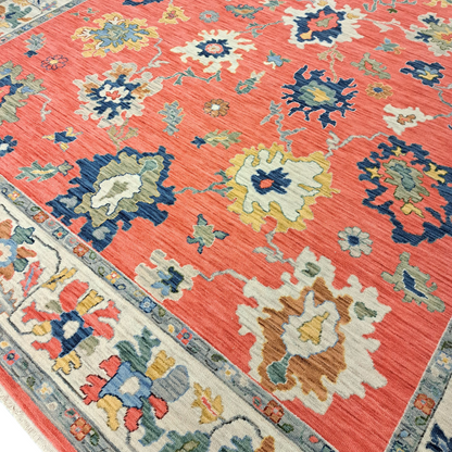 9'10" x 12'10" Lucca Rose Rug