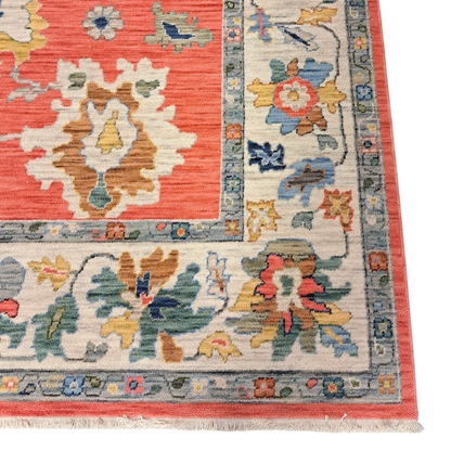 9'10" x 12'10" Lucca Rose Rug