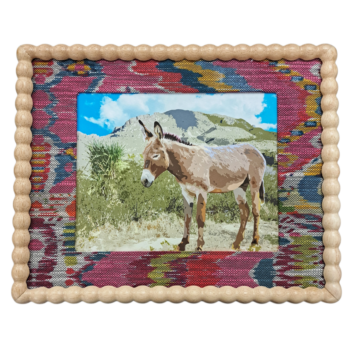 8 x 10 Framed Donkey Painting