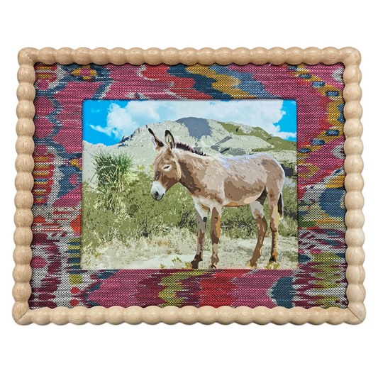 8 x 10 Framed Donkey Painting