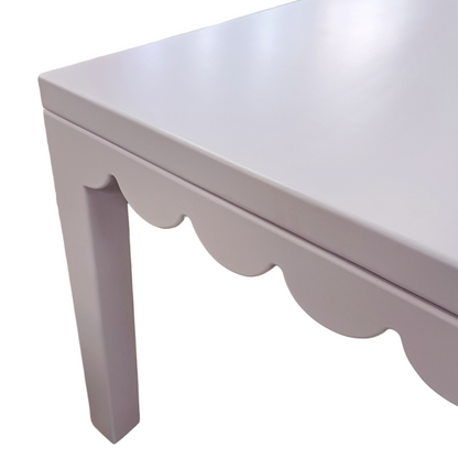 Lilac Scalloped Game Table