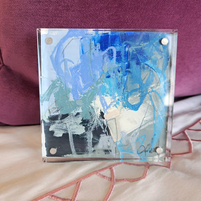 Acrylic Block Painting by Kristen Whaley