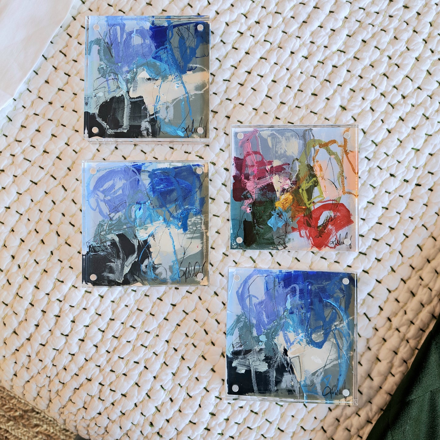 Acrylic Block Painting by Kristen Whaley