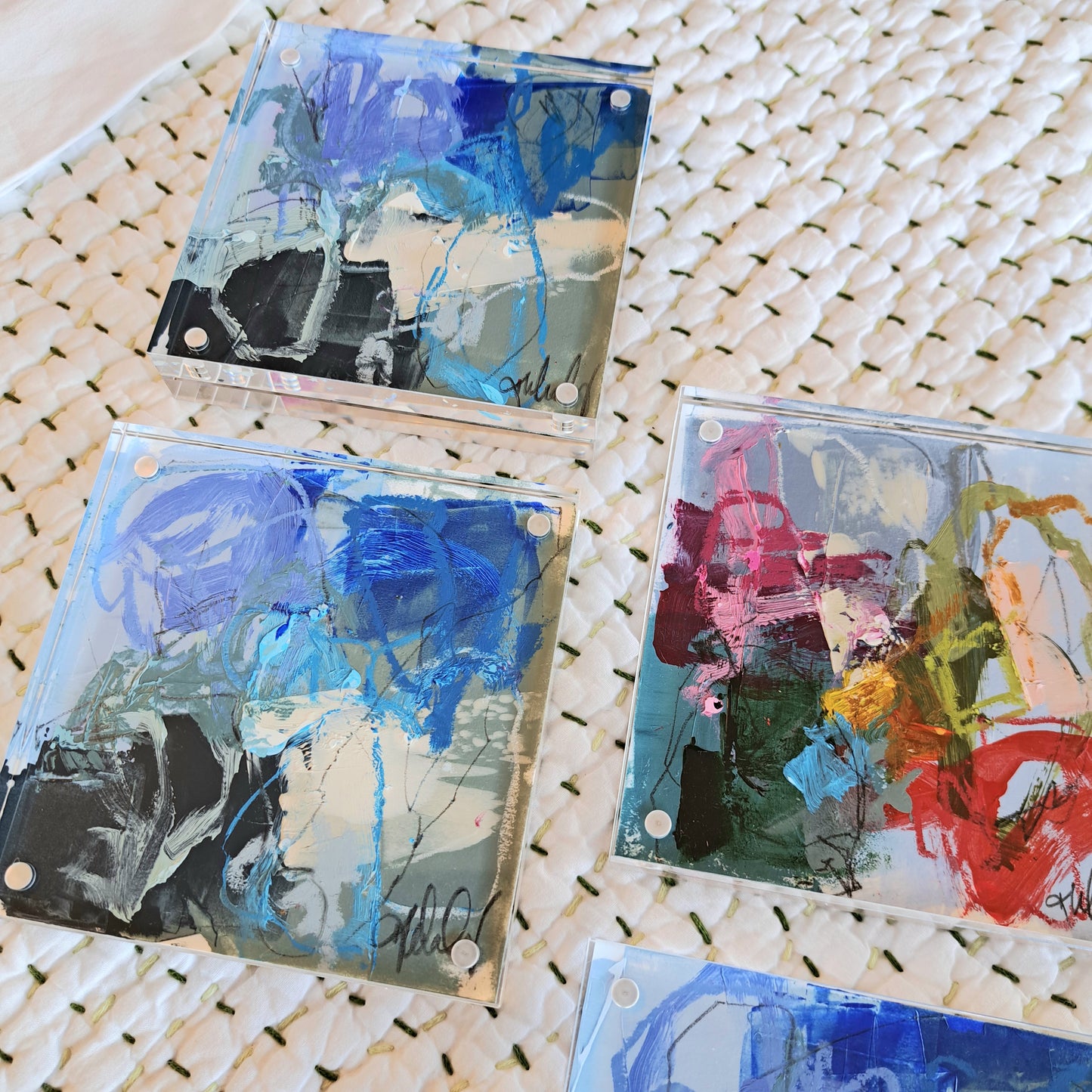 Acrylic Block Painting by Kristen Whaley