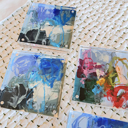 Acrylic Block Painting by Kristen Whaley