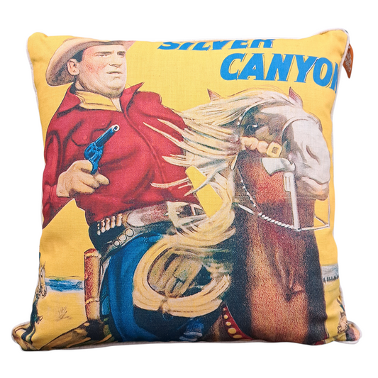 Cowboy "Silver Canyon" Pillow - 20"