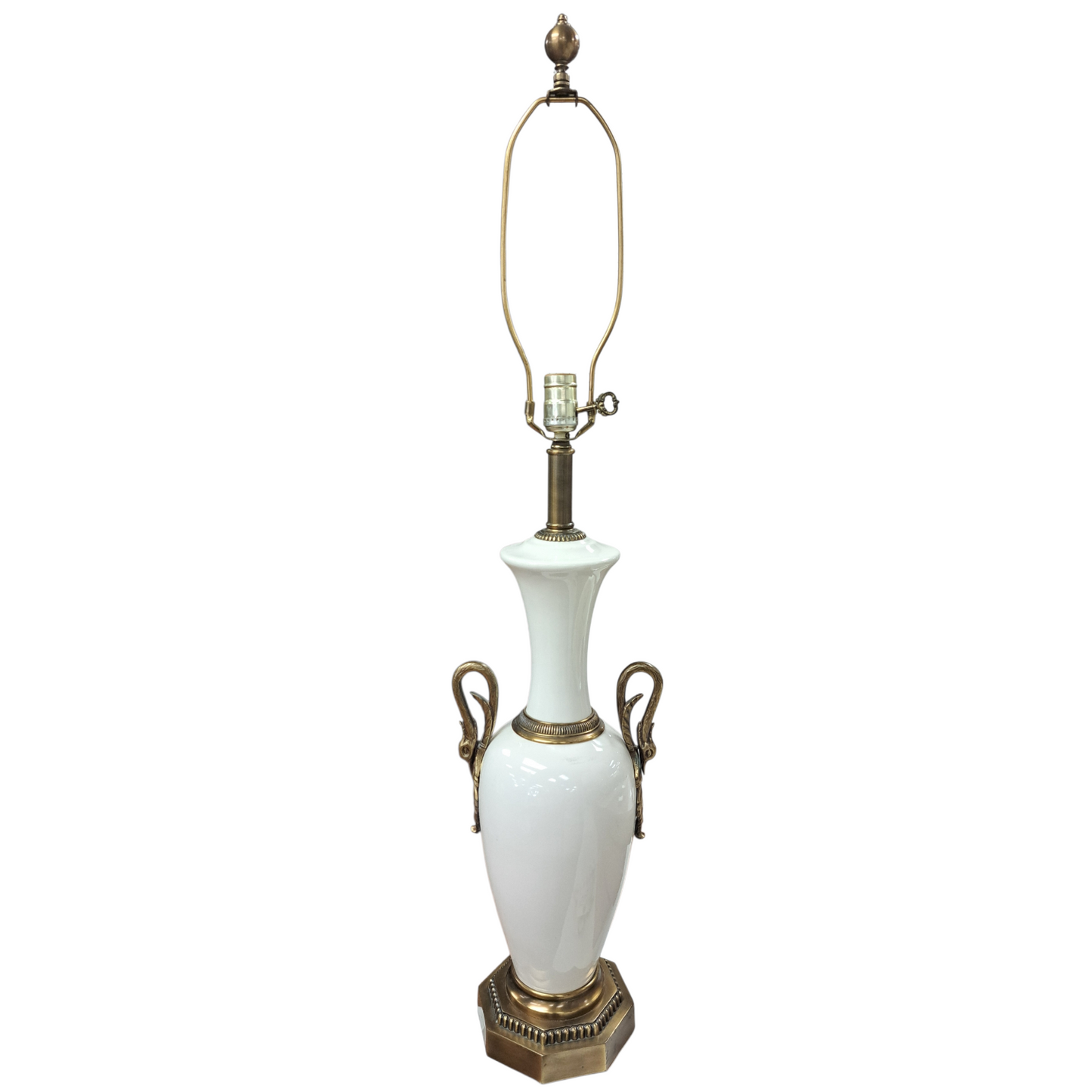 Vintage White Table Lamp