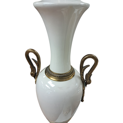 Vintage White Table Lamp