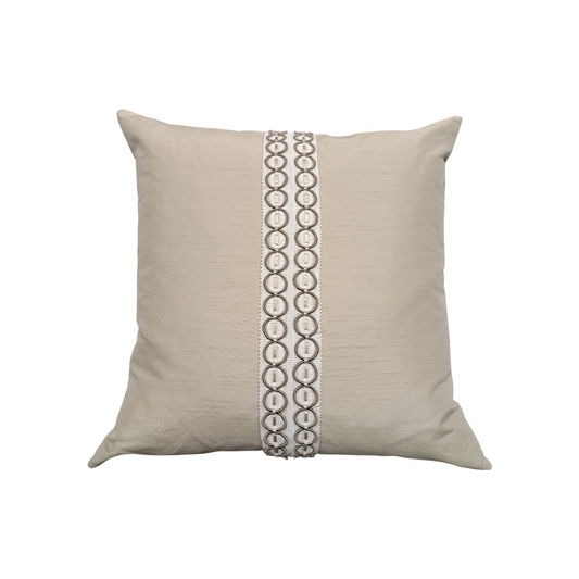 Cream Pillow w/ 2" Tape - 22"