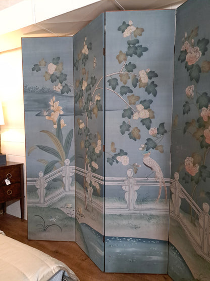 8ft Tall Asian Motif Screen