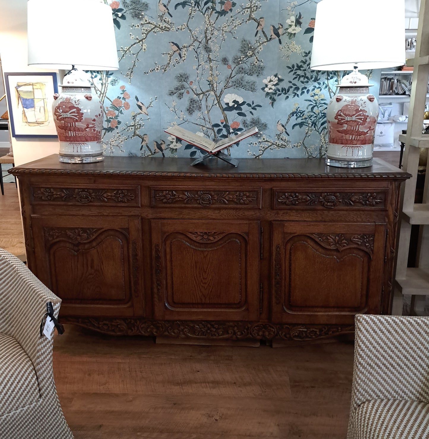 Antique Dark Wood Cabinet