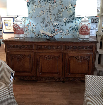 Antique Dark Wood Cabinet