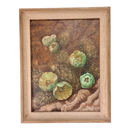 Framed Cactus Painting