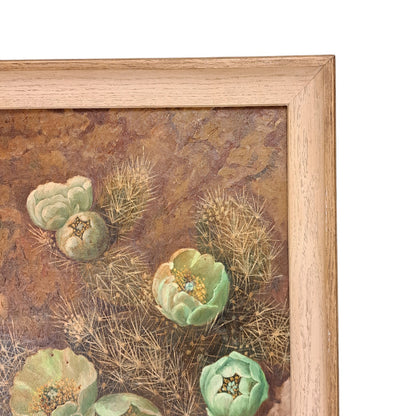 Framed Cactus Painting