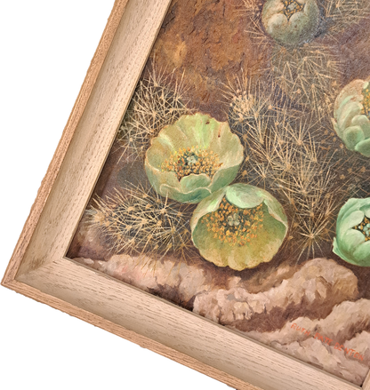 Framed Cactus Painting