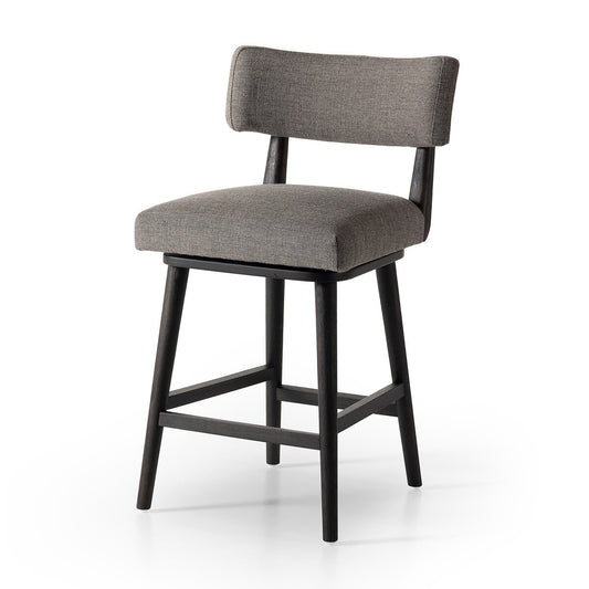 Grey Swivel Counter Stool