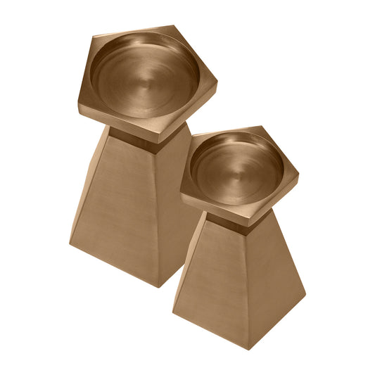 Gold Iron Candleholder