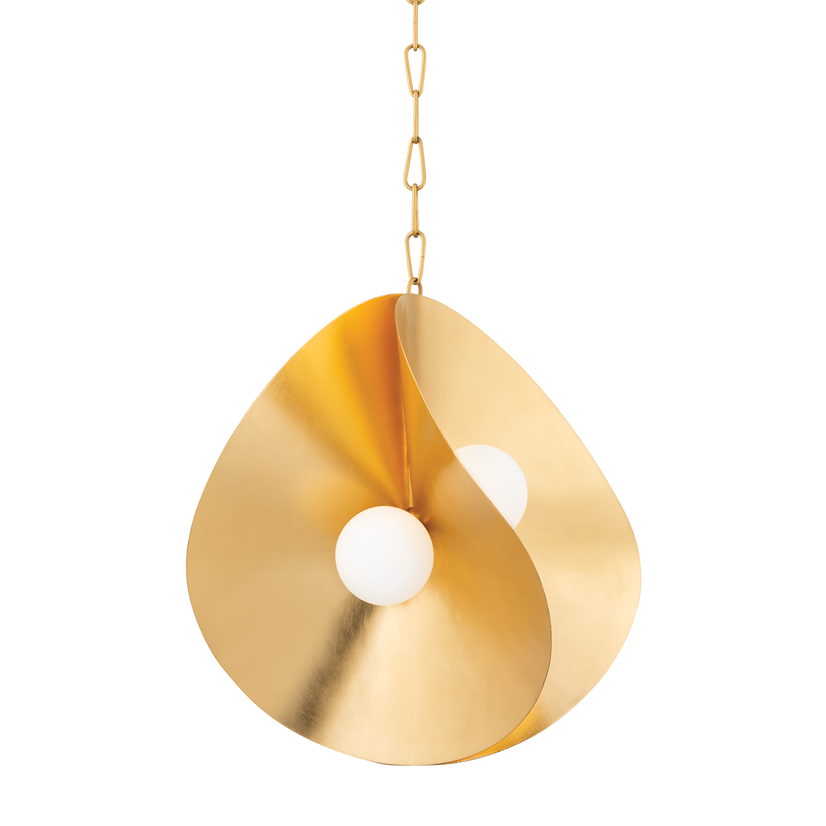 Gold Leaf 4 Light Medium Pendant