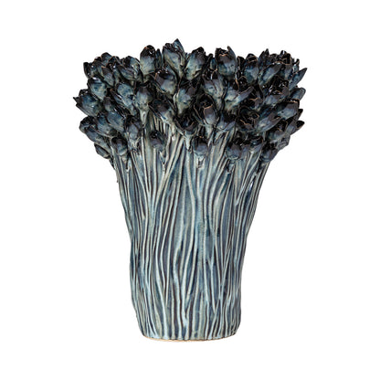 Azure Tall Flower Vase