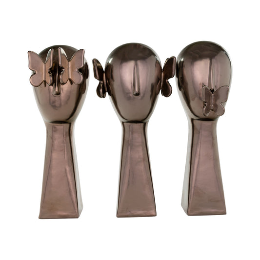 Bejop Bronze Butterfly Head Statue