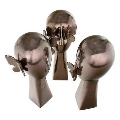 Bejop Bronze Butterfly Head Statue