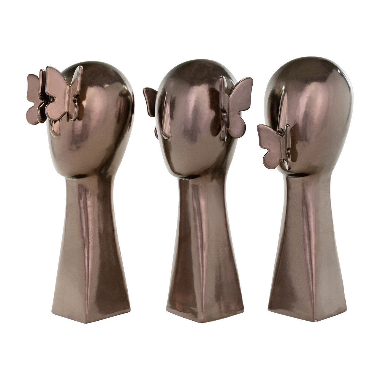 Bejop Bronze Butterfly Head Statue
