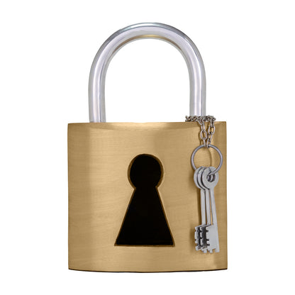 Gold Padlock Statuary