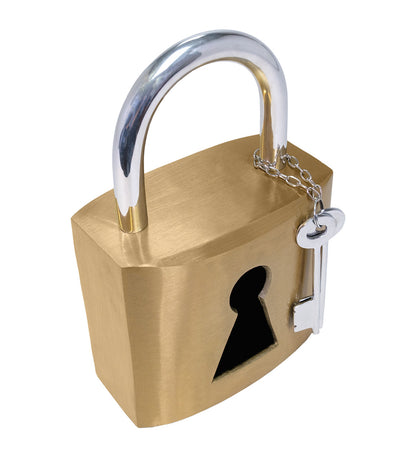 Gold Padlock Statuary
