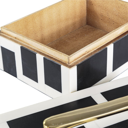 Black & White Resin Box