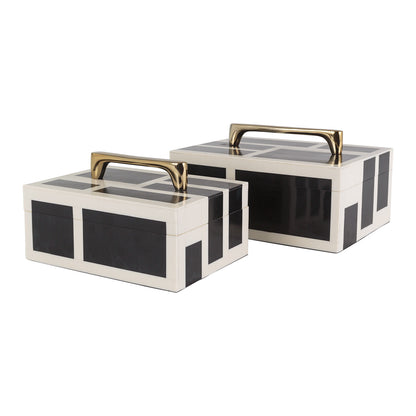 Black & White Resin Box