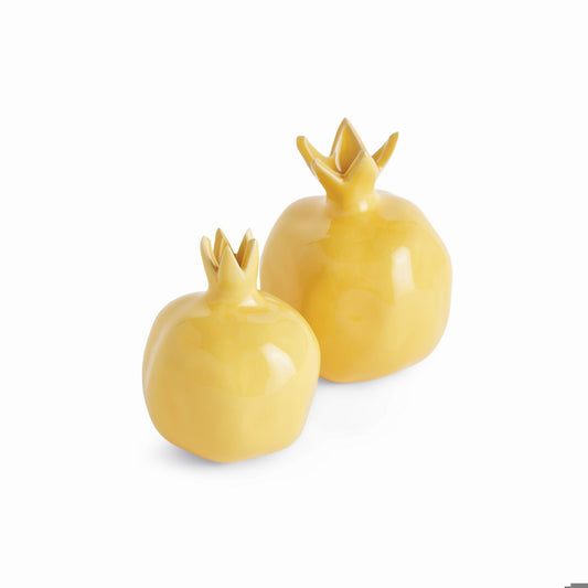 Yellow Pomegranate Bud Vase