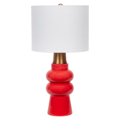 Candy Red Ceramic Mini Accent Lamp