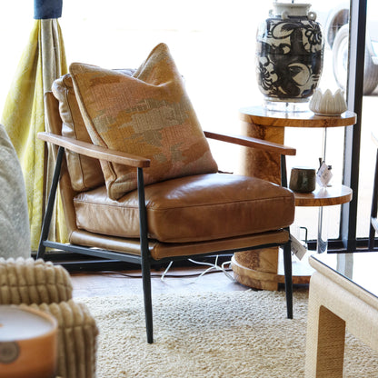 Tan Leather Club Chair