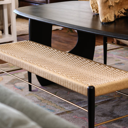 Paper Rope & Wood Bench
